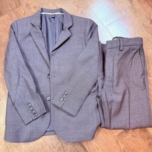 Crewcuts Ludlow Boy Size 8 Grey Suit Set-Jacket and pants